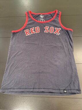 '47 Boston Red Sox Navy Tank with Red Trim